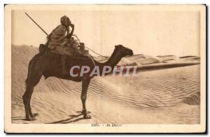 Old Postcard In Algeria Desert Camel Camel