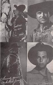 Bill Boyd, Ray Whitley, Buster Crabbe, Charles Buck Jones Western Actor Mutos...