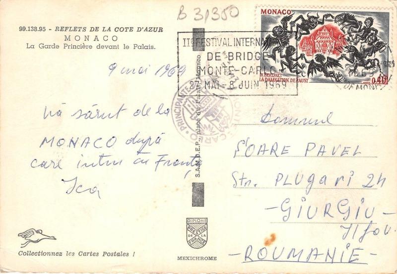 B31350 Monaco La Garde Princiere devant le Palais   france