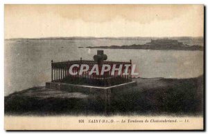 Old Postcard Saint Malo Le Tombeau de Chateaubriand