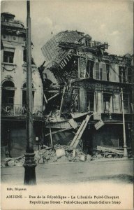 CPA AMIENS - Rue de la Repubeique - La Librairie Poire-Choquet (121236)