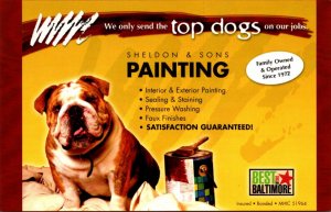 Advertising Sheldon & Sons Painting Baltimore Maryland