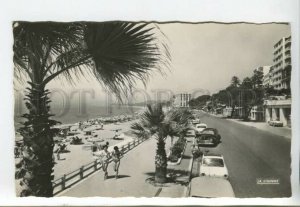 443121 FRANCE 1960 Cannes Boulevard Jean Hibert cancellations RPPC Germany