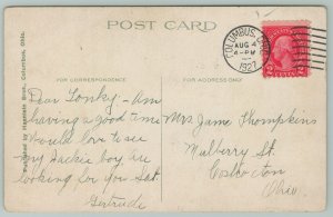 Columbus Ohio~Carnegie Library~1920s Postcard