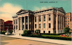 1940s Court House Louisville Kentucky KY Postcard