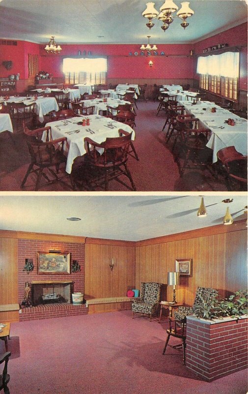 Green Bay Wisconsin 1960s Postcard Valley Motel Lounge & Dining Room