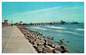 Postcard PIER SCENE Galveston Texas TX AS4318