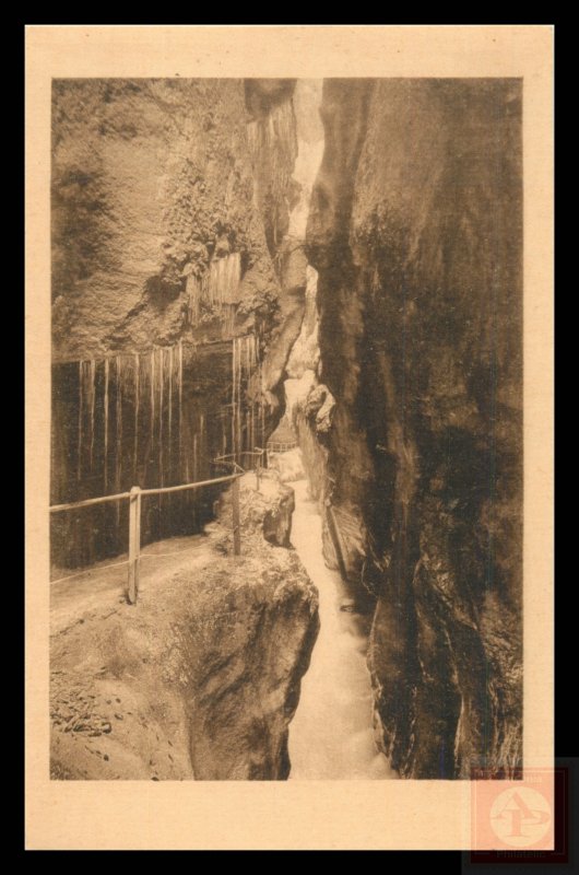 The Partnach Gorge, Partenkirchen (Bayr, high mountains), Germany