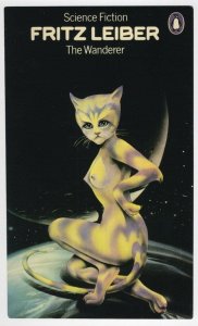 Fritz Leiber The Wanderer Risque CatWoman 1976 Book Postcard