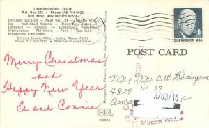 Thunderbird Lodge, Red River, New Mexico Vintage Postcard