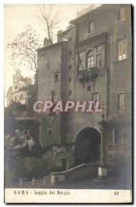 Old Postcard Roma Loggia dei Borgia