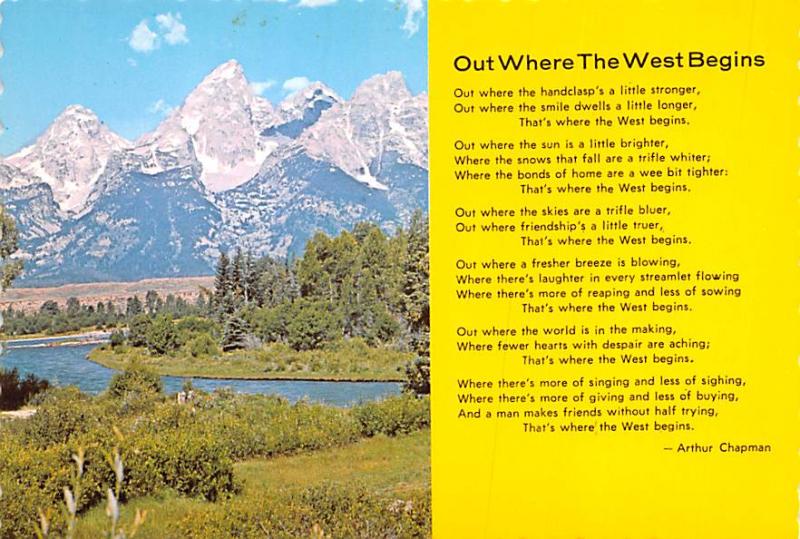 Out Where the West Begins - Arthur Chapman