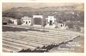 Spearfish South Dakota Clack Hills Passion Play Real Photo Antique PC K30083