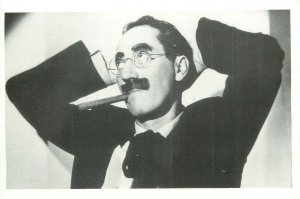 American comedian writer stage film radio and television star Groucho Marx cigar