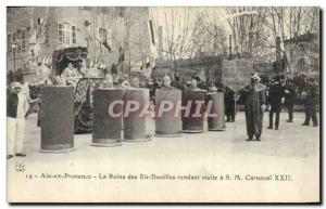 Old Postcard Carnival Aix en Provence Queen of Visiting making Sockets SM Car...