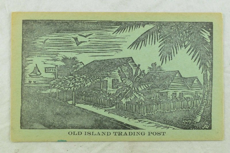 C. 1910 Old Island Trading Post Vintage Postcard #2 F29