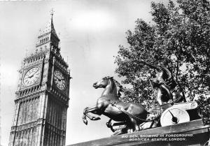 B55796 London Big Ben Boadicea Statue uk