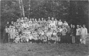 PC1/ Lake Luzerne Adirondacks New York RPPC Postcard c1910 Camp Tekawitha  120