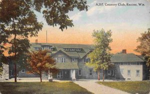 Country Club Racine Wisconsin 1910c postcard