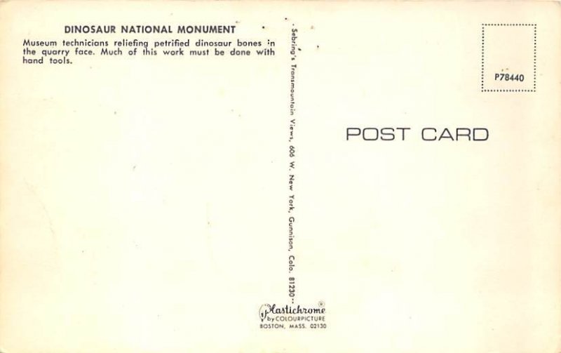 Dinosaur National Monument Pre Historic Unused 