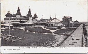 Manhattan Beach Hotel Manhattan Beach New York Vintage Postcard C101