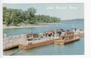 Panther Bay Landing AR MO The Auto Ferry Lake Norfork Woodie Old Cars Postcard