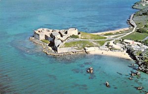 St George Hotel's Beach and Pavillion Aerial View Bermuda Postcard