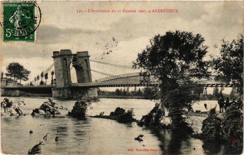 CPA L'Inondation de17 Octobre 1907 a ANDRÉZIEUX (165857)