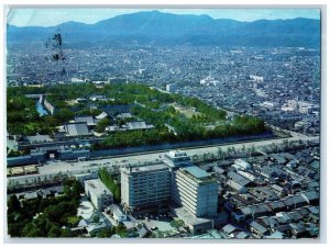 c1960 International Hotel Aerial View Buildings Temple Road Kyoto JP Postcard