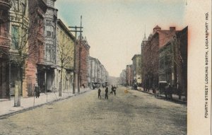 LOGANSPORT , Indiana , 1900-10s ; Fourth Street looking North