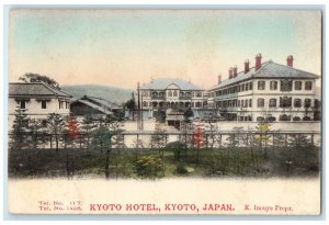 c1950's Entrance View of Kyoto Hotel Kyoto Japan Unposted Vintage Postcard
