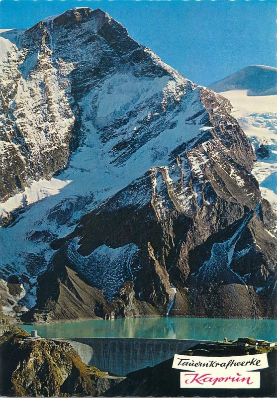 Postcard Austria Kaprun Mooserbodensperre Berghaus Mooserboden