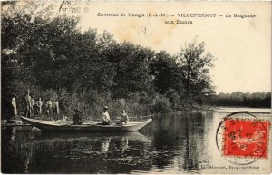 CPA Villefermoy - La Baignade aux Etangs - Environs de Nangis (1038419)