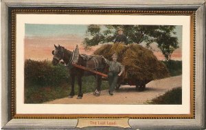 The Last Load. Horse Nice old vintagee English postcard