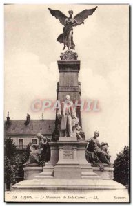 Old Postcard Dijon Monument Of Sadi Carnot