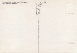 Norway Postcard Vikhammerlokka Camping site with the Pavilion