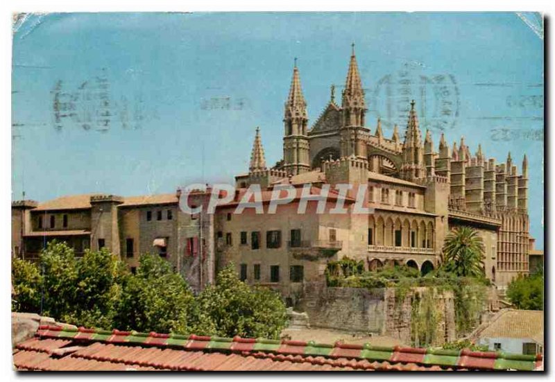 Modern Postcard Chateau of Palma Cathedral and Almudaine