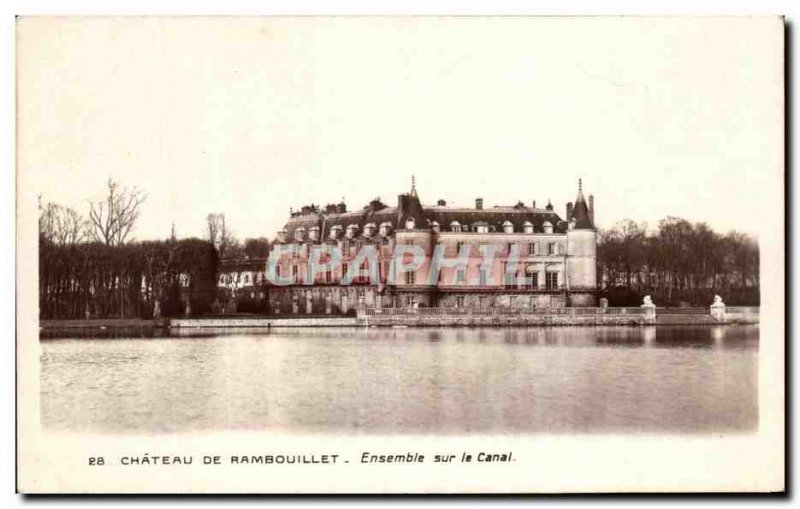 Old Postcard Chateau De Rambouillet set on channel