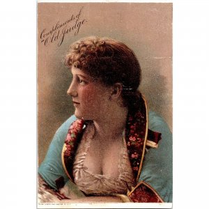 OLD JUDGE Cigarettes 1880s Original Antique Victorian Trade Card