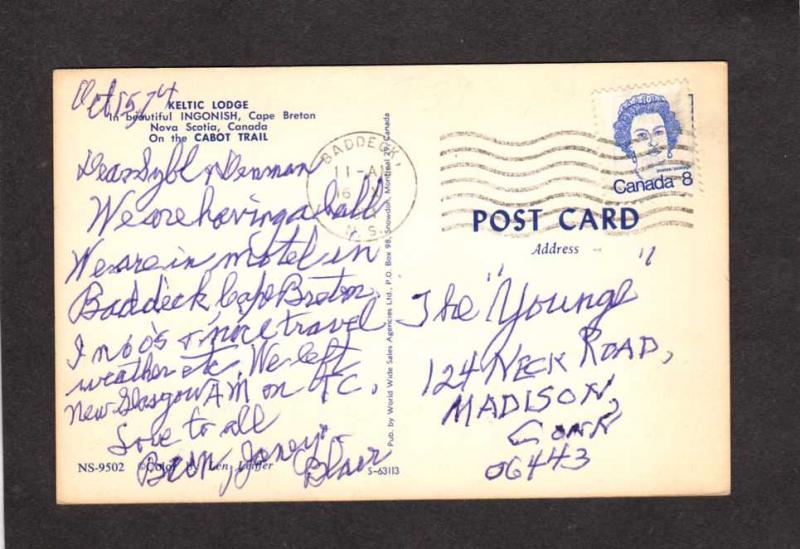 NS Keltic Lodge Hotel Ingonish Cape Breton Nova Scotia Carte Postale Canada