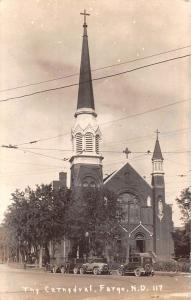 Fargo North Dakota Cathedral Real Photo Antique Postcard K53066