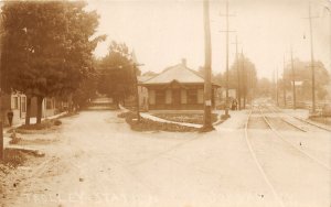 J62/ Jordan New York RPPC Postcard c1910 Trolley Station Depot 275