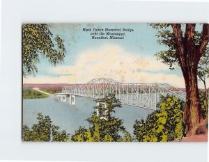 M-122719 Mark Twain Memorial Bridge over the Mississippi Hannibal Missouri