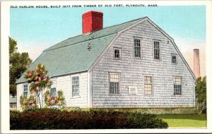 Massachusetts Plymouth Old Harlow House Built 1677