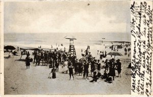 PC US, NJ, LONG BEACH, BATHING ON THE BEACH, Vintage Postcard (b45742)