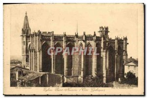 Postcard Ancient Church Saint Nazaire Gothic Cite