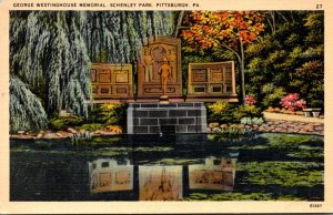 Pennsylvania Pittsburgh Schenley Park George Westinghouse Memorial