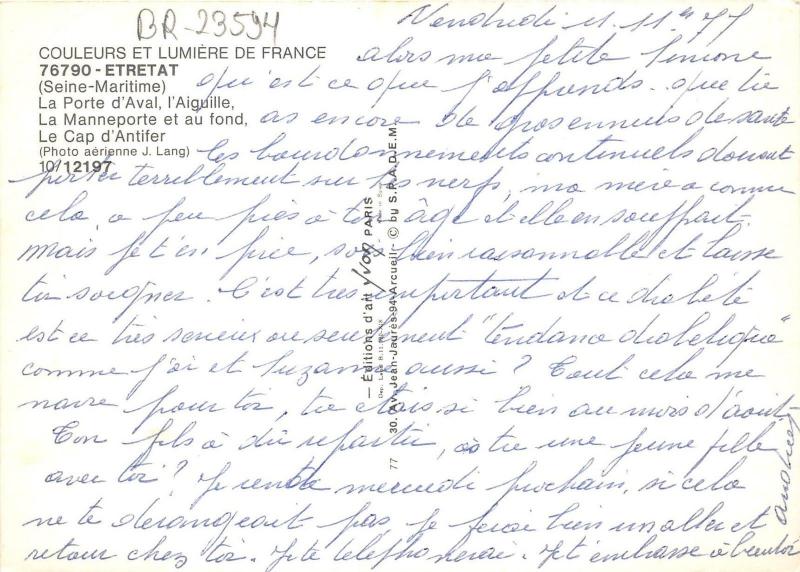 BR23594 Etretat la porte d Aval  france