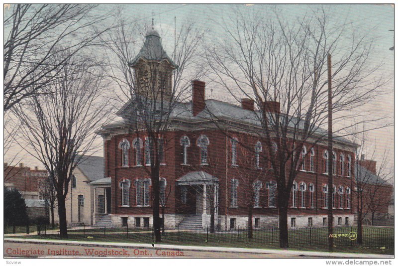 Collegiate Institute , WOODSTOCK , Ontario , Canada , PU-1910