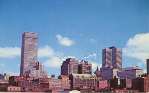 Montreal QC Quebec Cityscape Queen Elizabeth Hotel CIBC C.I.L. Bldg Postcard D6